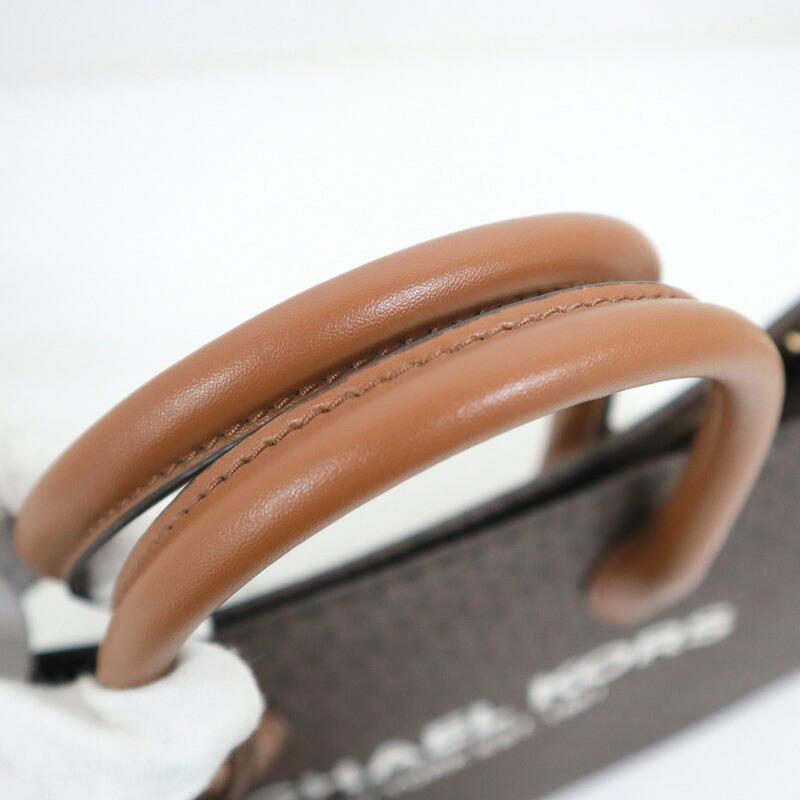 MICHAEL KORS マイケルコース 2WAYショルダーバッグ ハンドバッグ MKロゴ ブラウン PVC_5