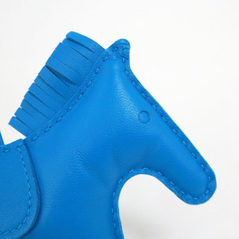 HERMES エルメス ロデオMM バッグチャーム アニョーミロ ブルー