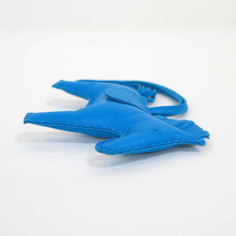 HERMES エルメス ロデオMM バッグチャーム アニョーミロ ブルー