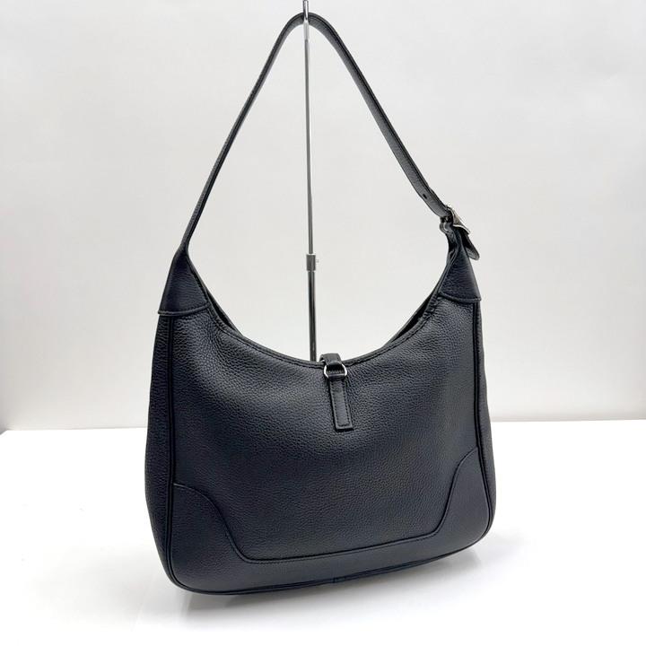 HERMES エルメス トリム31 ショルダーバッグ ブラック トゴ □H刻印