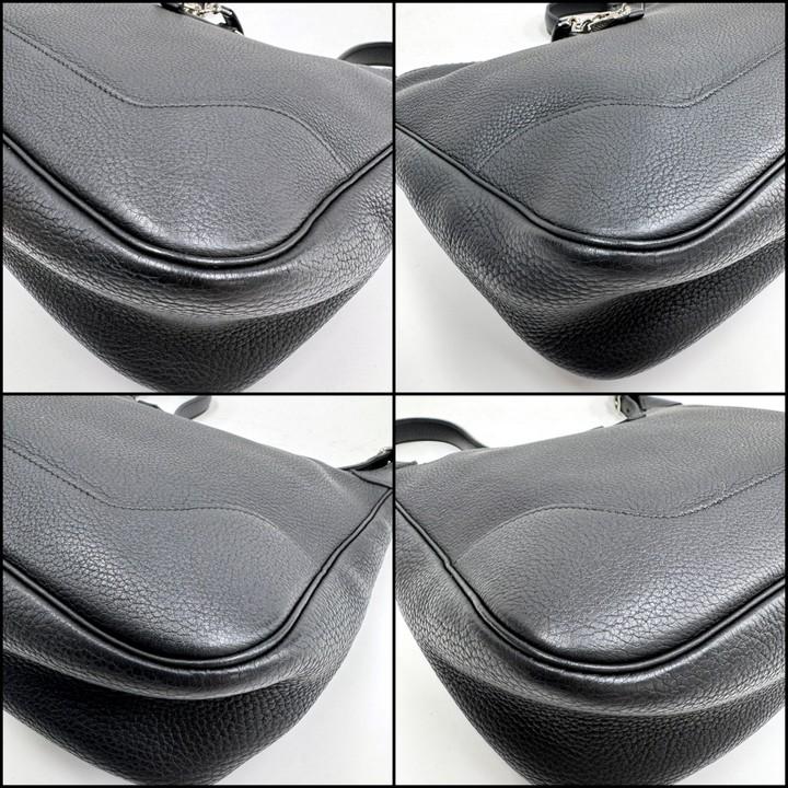 HERMES エルメス トリム31 ショルダーバッグ ブラック トゴ □H刻印