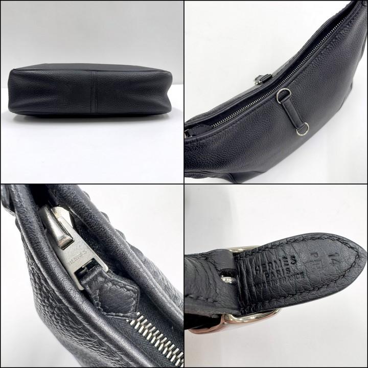 HERMES エルメス トリム31 ショルダーバッグ ブラック トゴ □H刻印