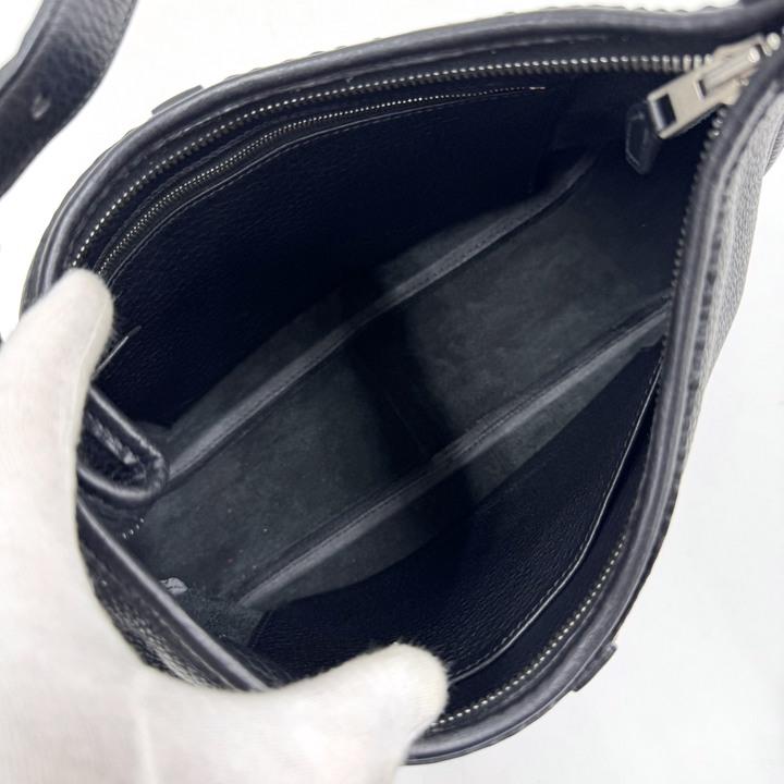 HERMES エルメス トリム31 ショルダーバッグ ブラック トゴ □H刻印