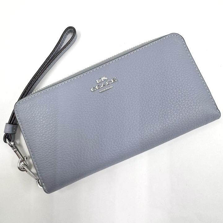COACH コーチ ロングジップアラウンドウォレット 長財布 ブルーベル 