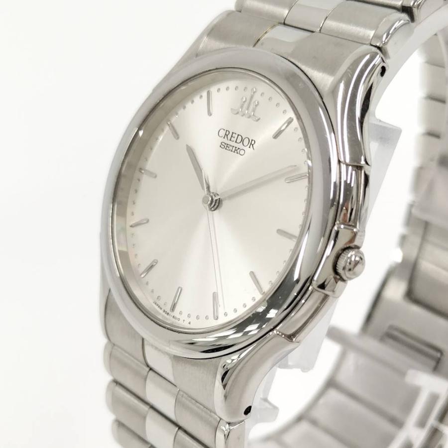 【稼働/新品電池】セイコー　クレドール　腕時計　メンズ　9581-6020 SEIKO（セイコー） 腕時計 クレドール SS クオーツ シルバー文字盤