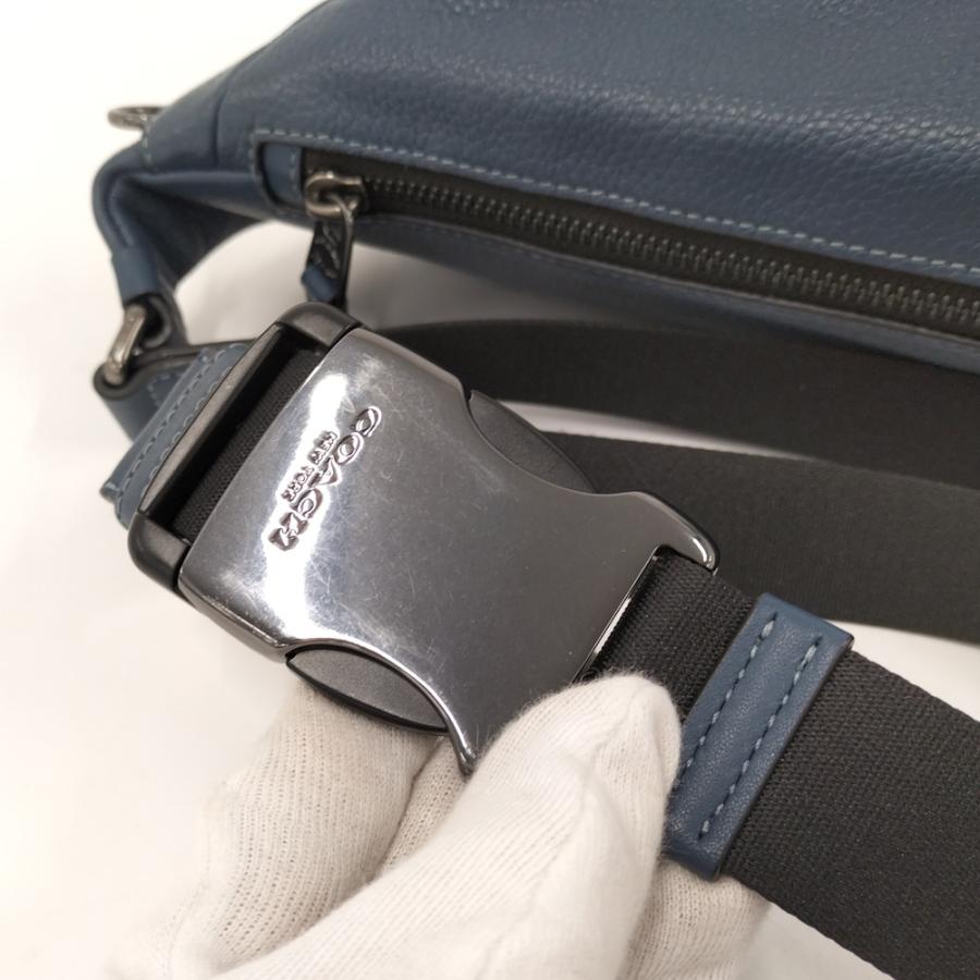 COACH（コーチ） ボディバッグ レザー ブルー CP028 : JJコレクション