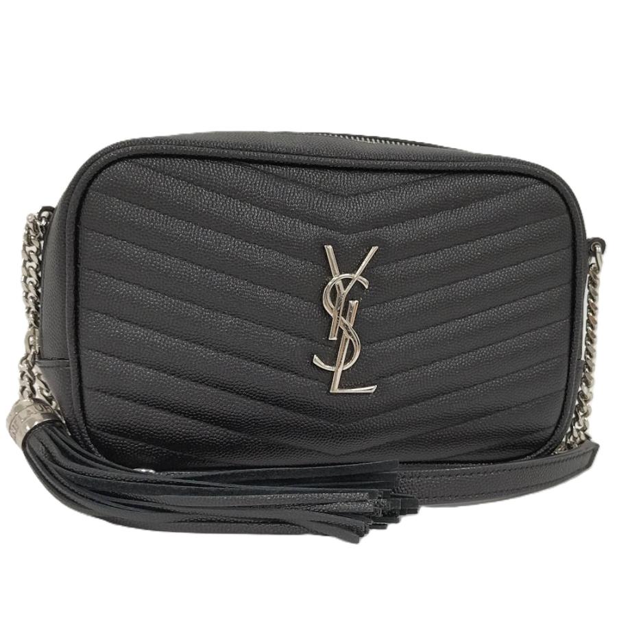 SAINT LAURENT ルー チェーンショルダーバッグ レザー ブラック SAINT LAURENT ルー チェーンショルダーバッグ レザー ブラック