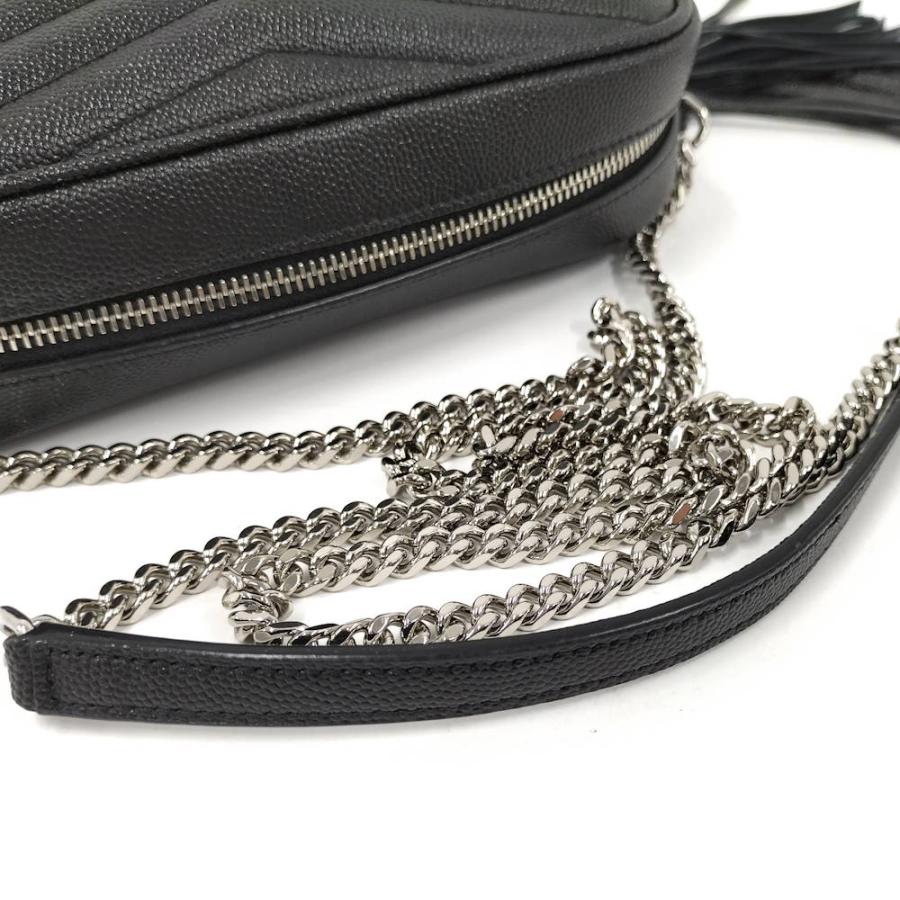 SAINT LAURENT ルー チェーンショルダーバッグ レザー ブラック SAINT LAURENT ルー チェーンショルダーバッグ レザー ブラック