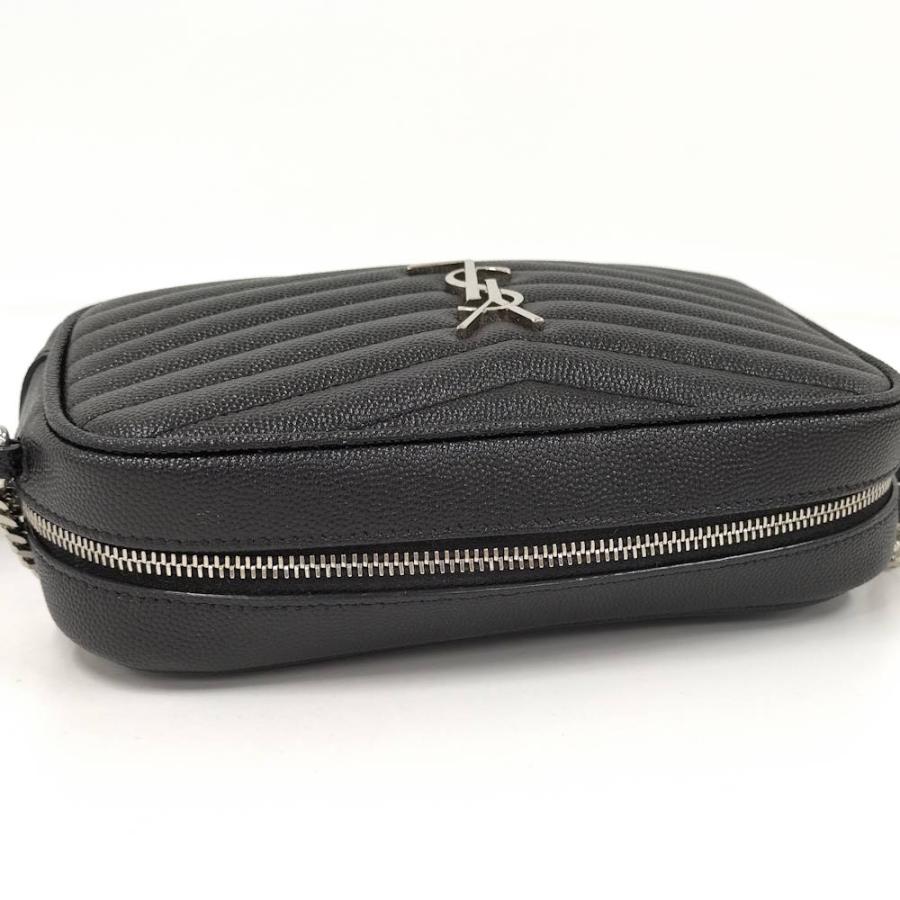SAINT LAURENT ルー チェーンショルダーバッグ レザー ブラック SAINT LAURENT ルー チェーンショルダーバッグ レザー ブラック