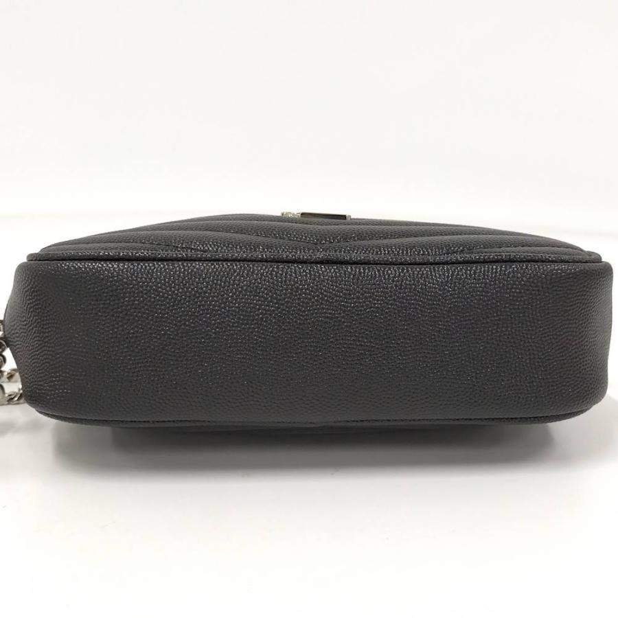 SAINT LAURENT ルー チェーンショルダーバッグ レザー ブラック SAINT LAURENT ルー チェーンショルダーバッグ レザー ブラック