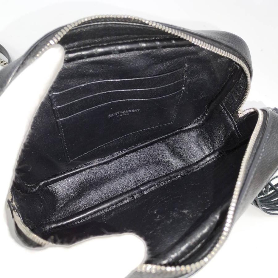 SAINT LAURENT ルー チェーンショルダーバッグ レザー ブラック SAINT LAURENT ルー チェーンショルダーバッグ レザー ブラック
