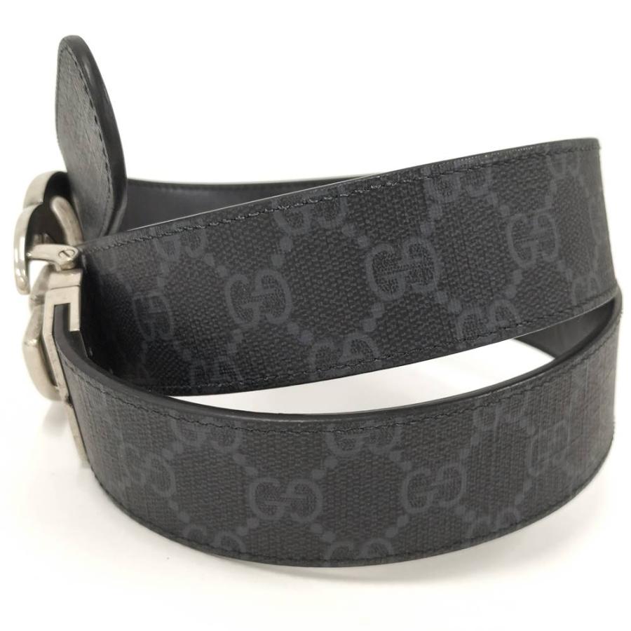 GUCCI（グッチ） リバーシブルベルト PVCコーティング ブラック 627055