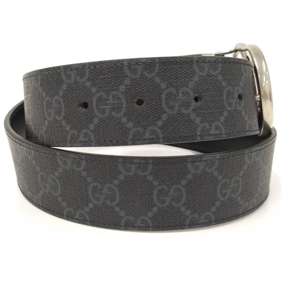 GUCCI（グッチ） リバーシブルベルト PVCコーティング ブラック 627055
