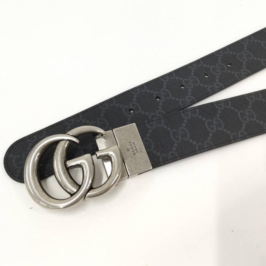 GUCCI（グッチ） リバーシブルベルト PVCコーティング ブラック 627055