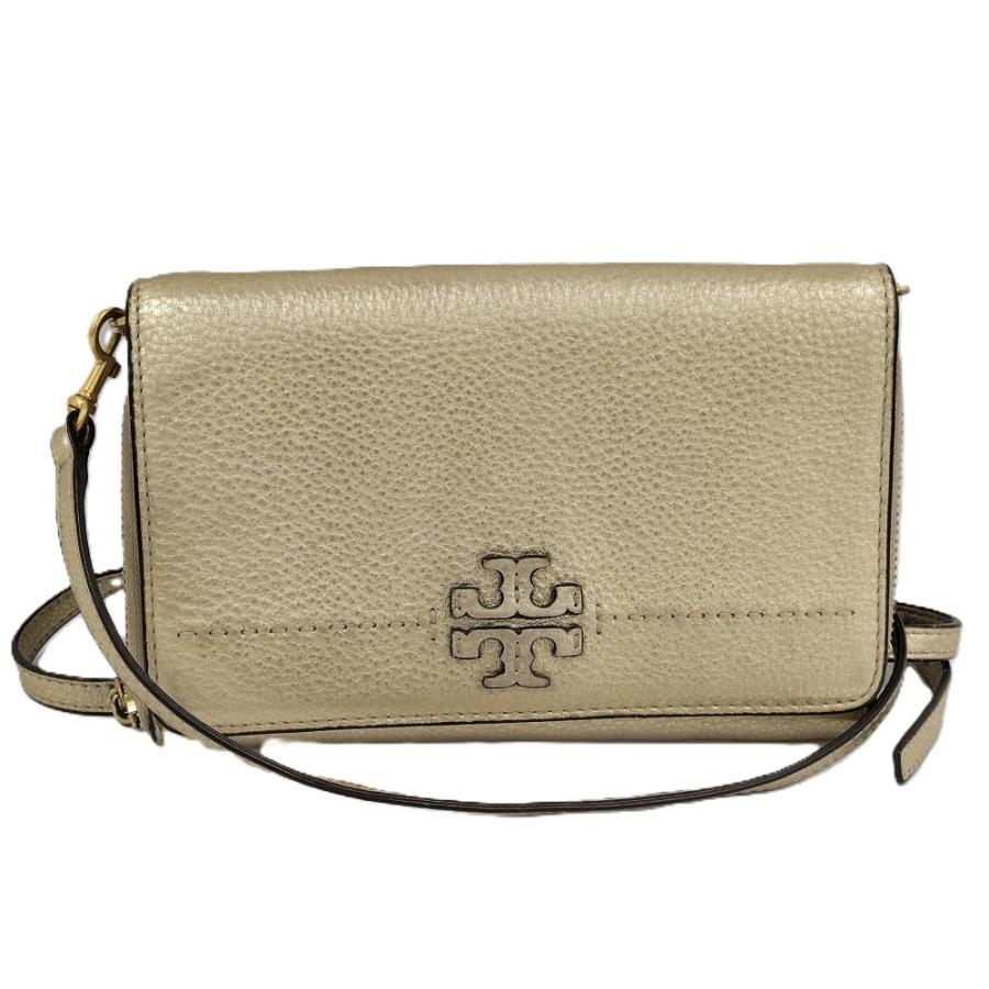 Tory Burch ゴールド ショルダーバッグ ウォレット TORY BURCH（トリーバーチ） ショルダーウォレット レザー ゴールド