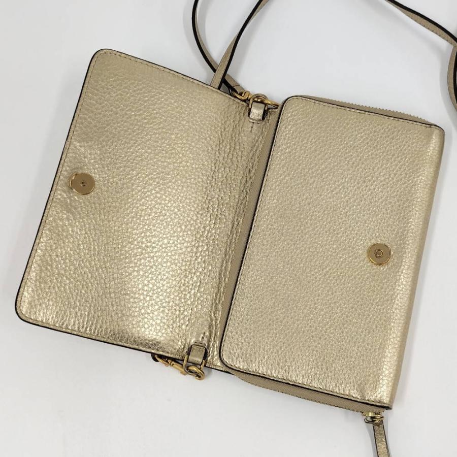 TORY BURCH（トリーバーチ） ショルダーウォレット レザー ゴールド