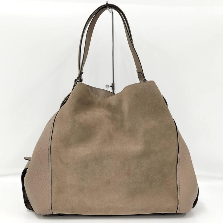 COACH トートバッグ スエード ベージュ 20163