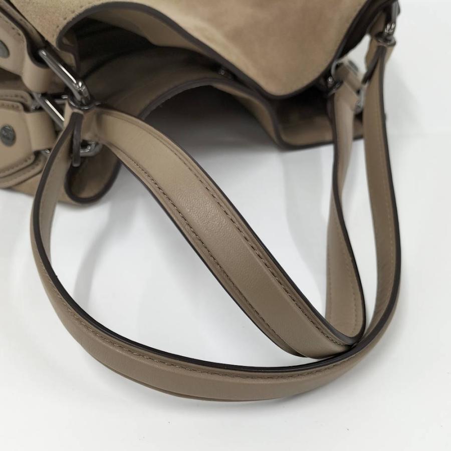 COACH トートバッグ スエード ベージュ 20163