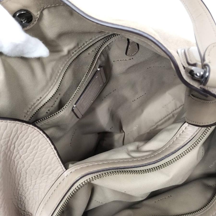 COACH トートバッグ スエード ベージュ 20163