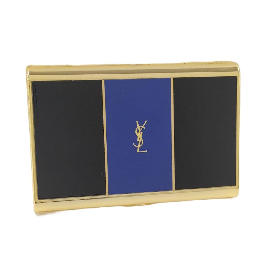 Yves Saint Laurent シガーケース ゴールド×ブルー Yves Saint Laurent（イヴ・サンローラン） シガーケース ゴールド