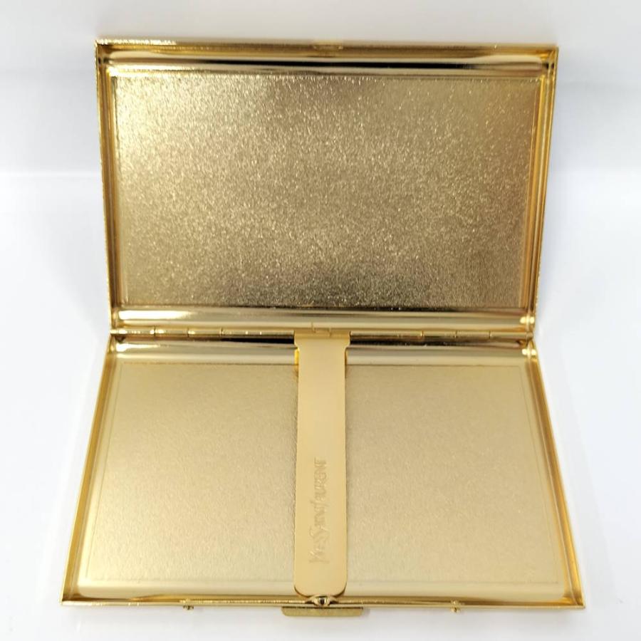 Yves Saint Laurent シガーケース ゴールド×ブルー Yves Saint Laurent（イヴ・サンローラン） シガーケース ゴールド