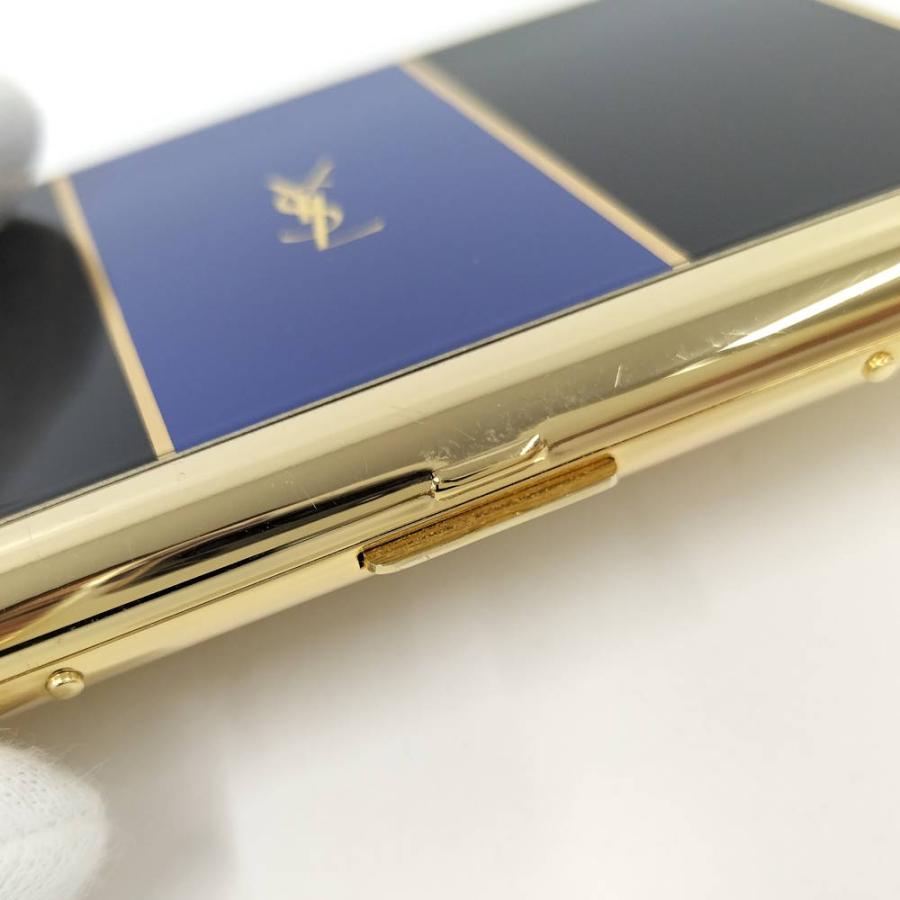 Yves Saint Laurent シガーケース ゴールド×ブルー Yves Saint Laurent（イヴ・サンローラン） シガーケース ゴールド