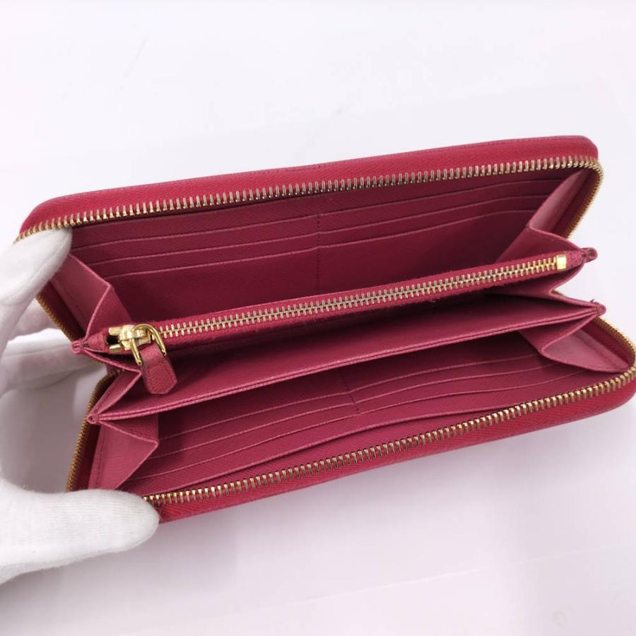 PRADA（プラダ） ラウンドファスナー長財布 サフィアーノ レザー