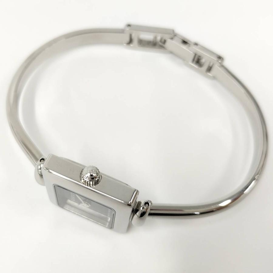 GUCCI（グッチ） レディース 腕時計 クォーツ スクエア SS ブラック