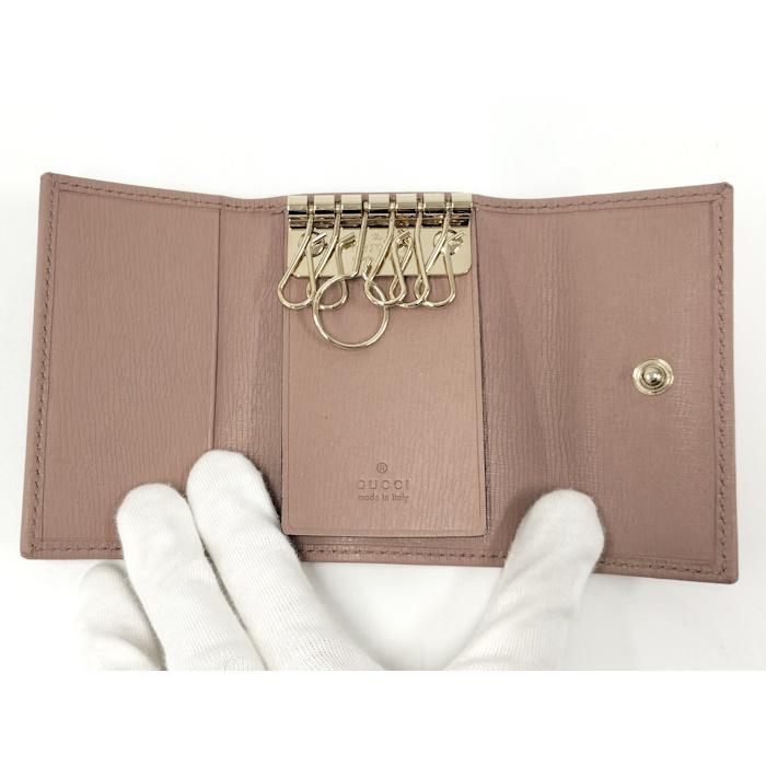 GUCCI（グッチ） GUCCI 6連キーケース レザー ピンク系 309706 : JJ