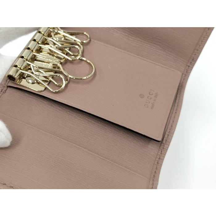 GUCCI（グッチ） GUCCI 6連キーケース レザー ピンク系 309706 : JJ