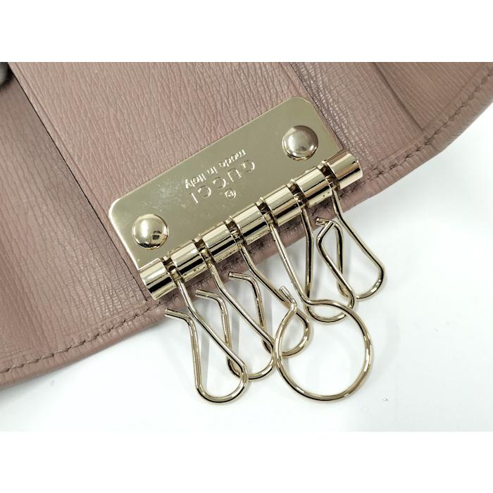 GUCCI（グッチ） GUCCI 6連キーケース レザー ピンク系 309706 : JJ