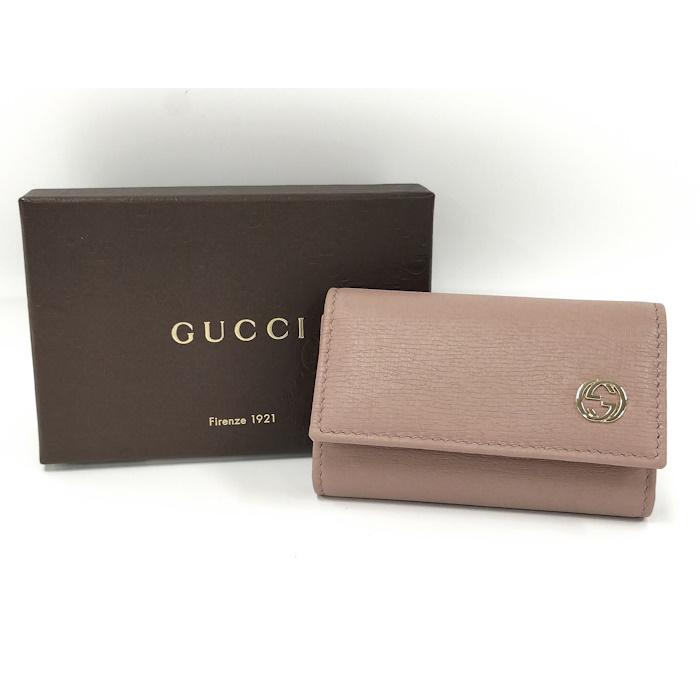 GUCCI（グッチ） GUCCI 6連キーケース レザー ピンク系 309706 : JJ