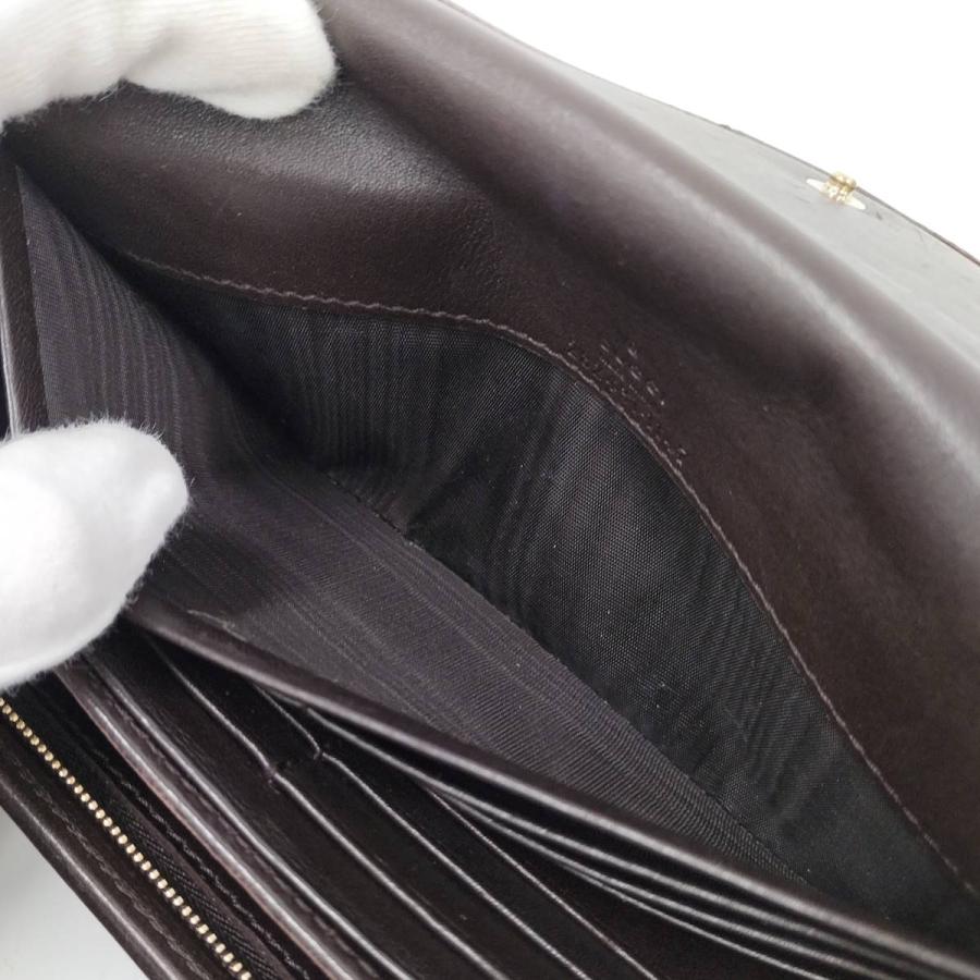 美品 グッチ マイクロシマ レザー 2つ折り 長財布 シリアルあり GUCCI 二つ折り長財布 グッチシマ 282431 : JJコレクション ヤフー店