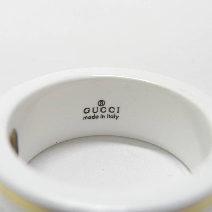 GUCCI（グッチ） アイコンリング セラミック 750ゴールド 約9号 : JJ