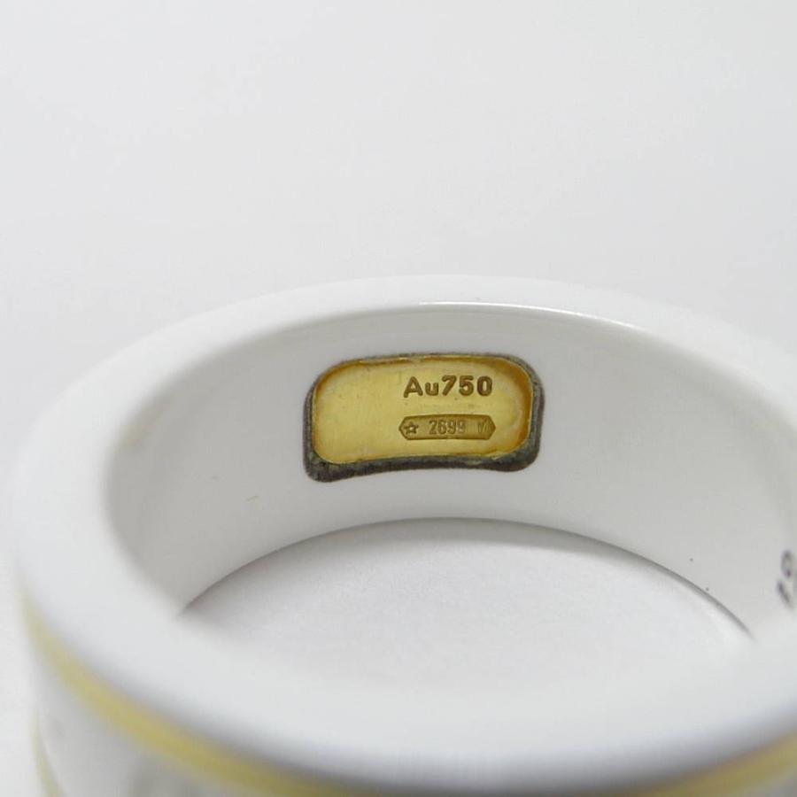 GUCCI（グッチ） アイコンリング セラミック 750ゴールド 約9号 : JJ