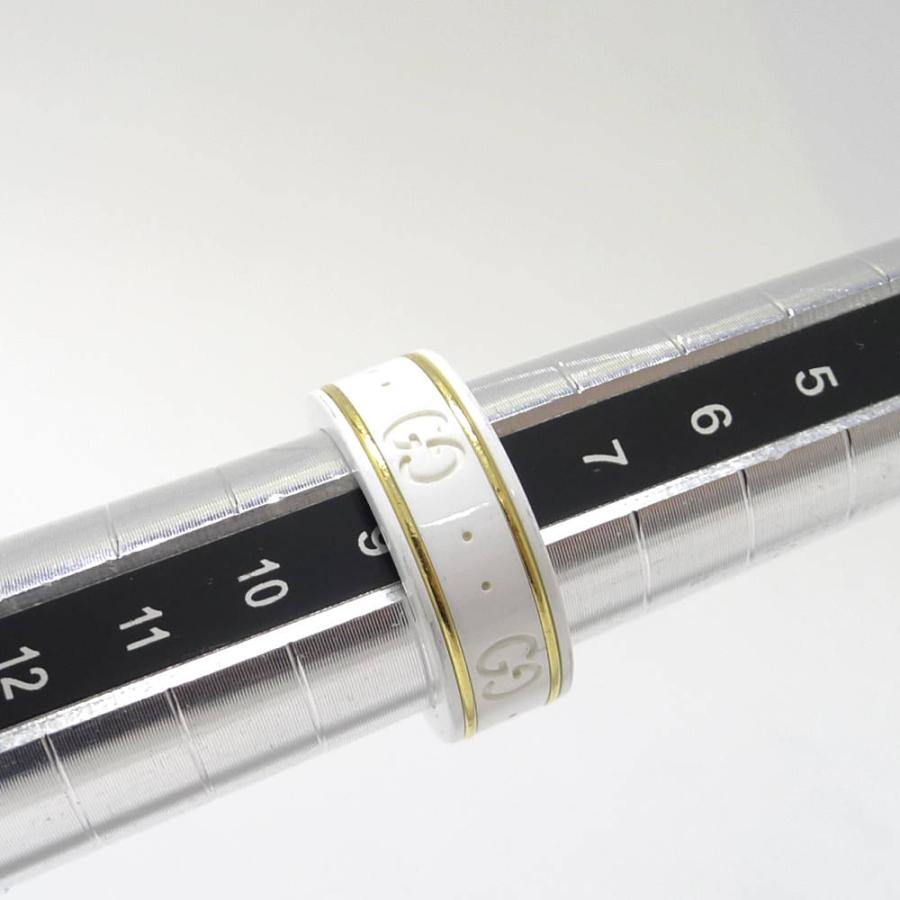 GUCCI（グッチ） アイコンリング セラミック 750ゴールド 約9号 : JJ
