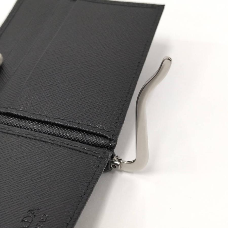 PRADA（プラダ） 二つ折り財布 マネークリップ 札入れ サフィアーノ