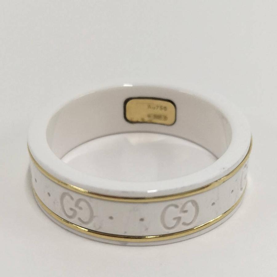 GUCCI（グッチ） アイコンリング セラミック 750YG K18YG イエロー