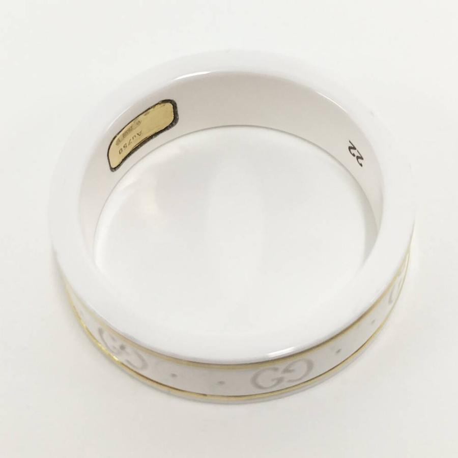 GUCCI（グッチ） アイコンリング セラミック 750YG K18YG イエロー