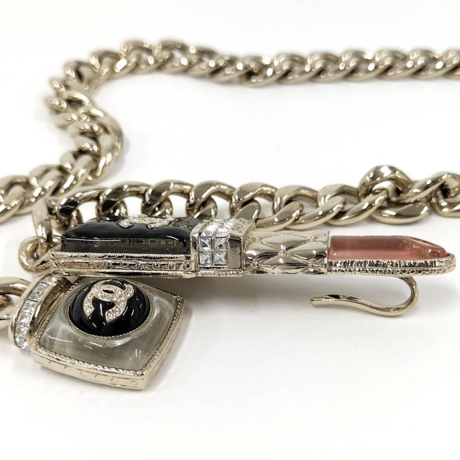CHANEL ネックレス リップスティック ココマーク ラインストーン A22Cの画像