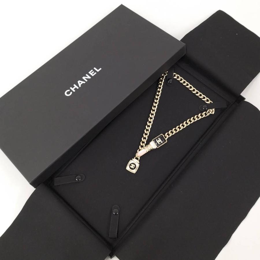 CHANEL ネックレス リップスティック ココマーク ラインストーン A22Cの画像