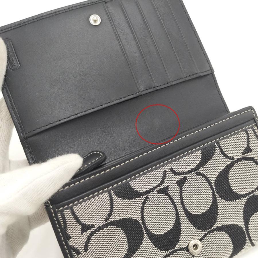 COACH 二つ折り財布 シグネチャー ネイビーコーチ コンパクトウォレット COACH（コーチ） 財布 二つ折り シグネチャー キャンバス ネイビー