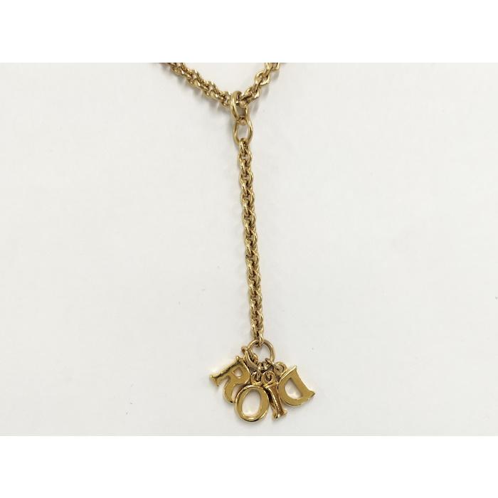 Christian Dior ロゴ ネックレス ゴールド GP : JJコレクション ヤフー