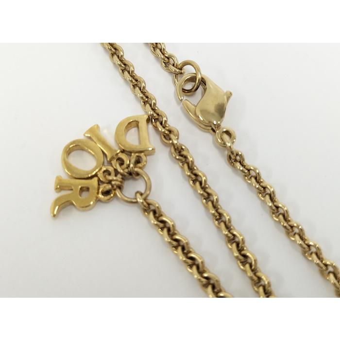 Christian Dior ロゴ ネックレス ゴールド GP : JJコレクション ヤフー