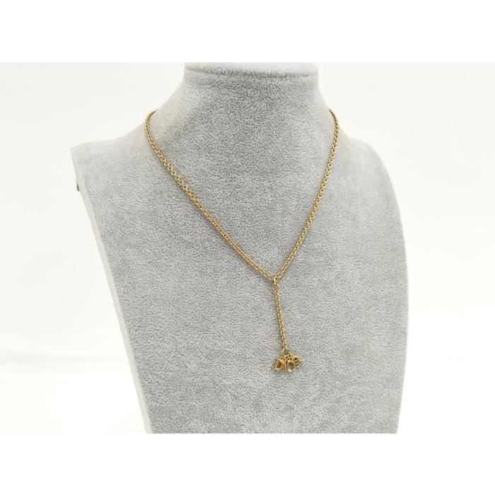 Christian Dior ロゴ ネックレス ゴールド GP : JJコレクション ヤフー