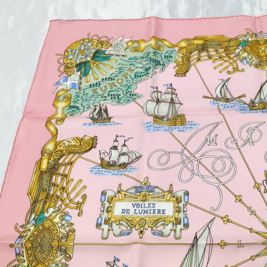 HERMES（エルメス） カレ90 大判スカーフ VOILES DE LUMIERE 光の帆船