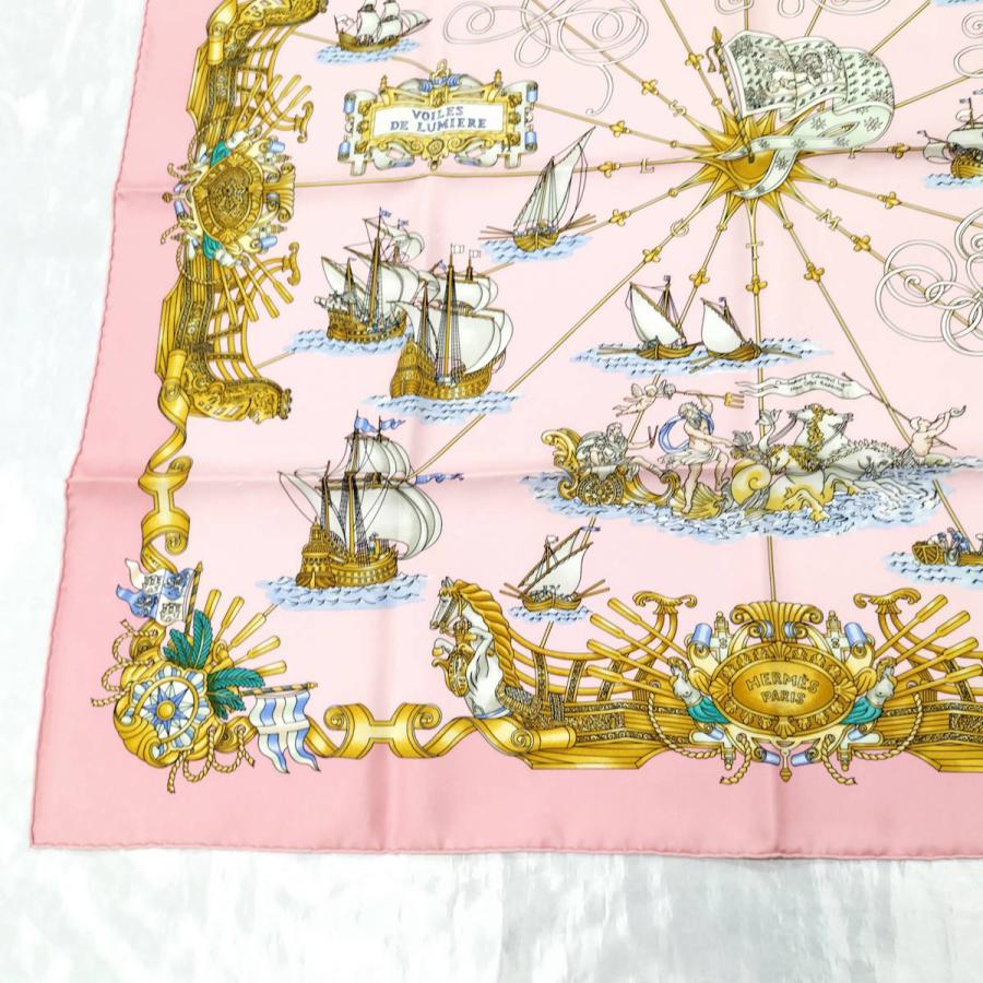 HERMES（エルメス） カレ90 大判スカーフ VOILES DE LUMIERE 光の帆船
