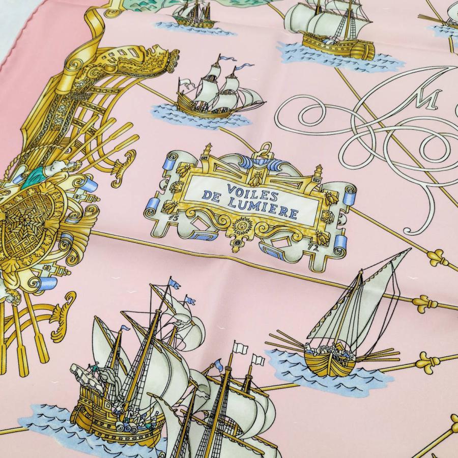 HERMES（エルメス） カレ90 大判スカーフ VOILES DE LUMIERE 光の帆船
