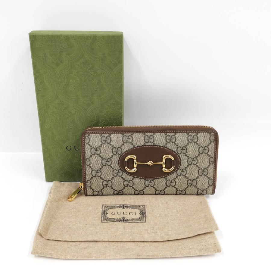 GUCCI（グッチ） ラウンドファスナー 長財布 ホースビット PVC