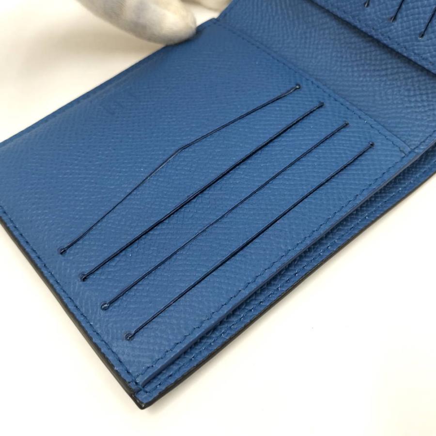 dunhill 二つ折り財布 札入れ ロゴ レザー ネイビー ブルー dunhill（ダンヒル） 二つ折り財布 札入れ ロゴ レザー ネイビー